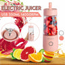 Nolvira 350ml Portable Blender Juicer Electric USB Rechargeable Mixer Smoothie Slushy Cup Juice Blender Bottle USB Charging Kitchen Gadgets